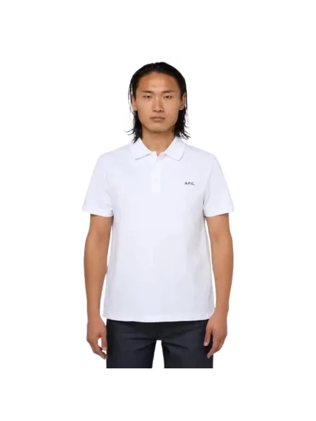 Koszulka polo A.p.c. biała