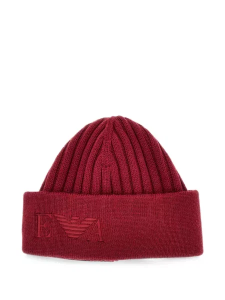 Căciulă Emporio Armani cu broderie roșu