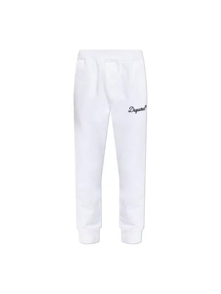 Spodnie dresowe Dsquared2 z logo białe