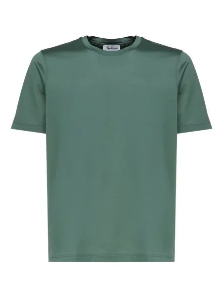 Tricou John Galliano cu decolteu rotund scurt verde