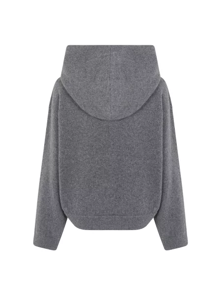 Bluza z kapturem Róhe z logo szara