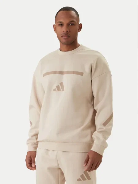 Mikina adidas béžová