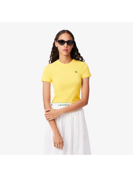 Lacoste футболка Slim Fit жовта