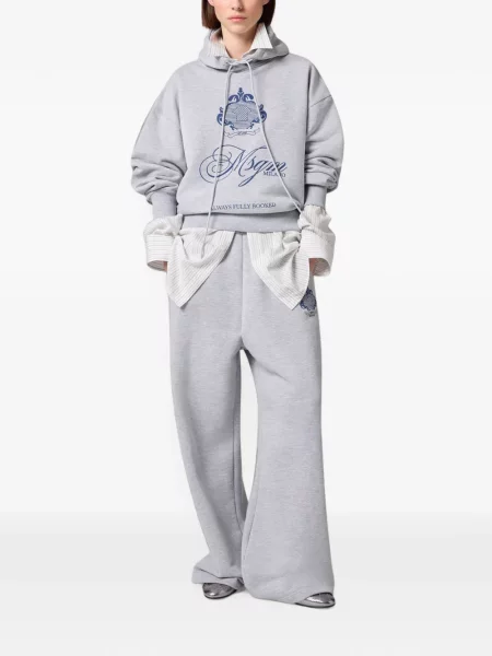 Pantaloni Msgm cu imagine alergare gri