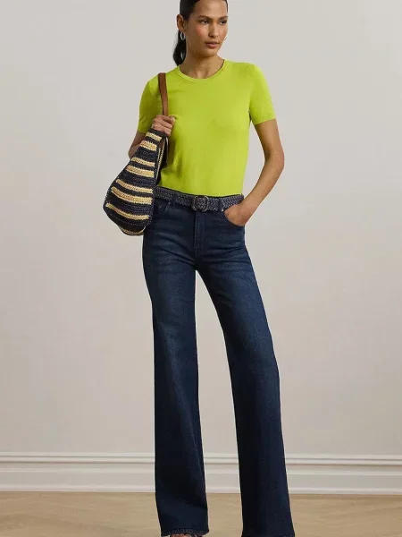 Легкий свитер Lauren Ralph Lauren зеленый