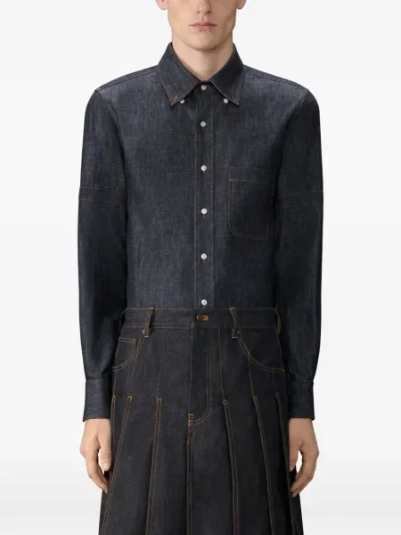 Cămașă Thom Browne albastru