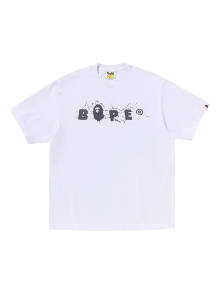 Tricou A Bathing Ape® cu imagine alb