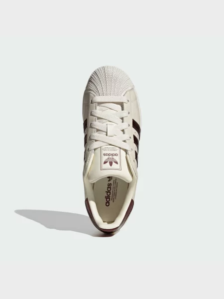Кожаные кеды Adidas белые
