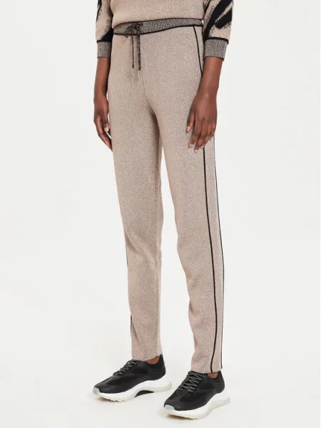 Pletene hlače Liu Jo Sport zlata