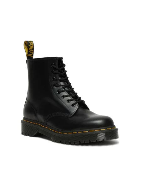 Botki Dr. Martens skórzane na platformie czarne