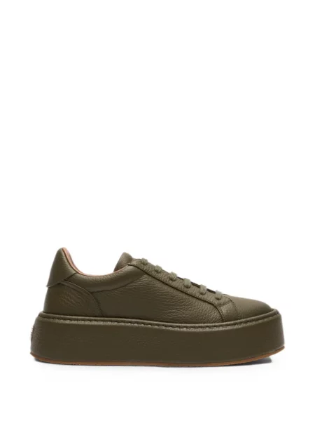 Bőr sneaker Casadei zöld