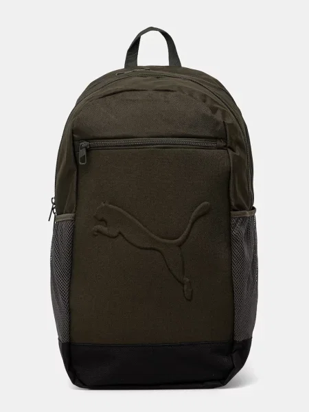 Однотонный большой рюкзак Puma зеленый