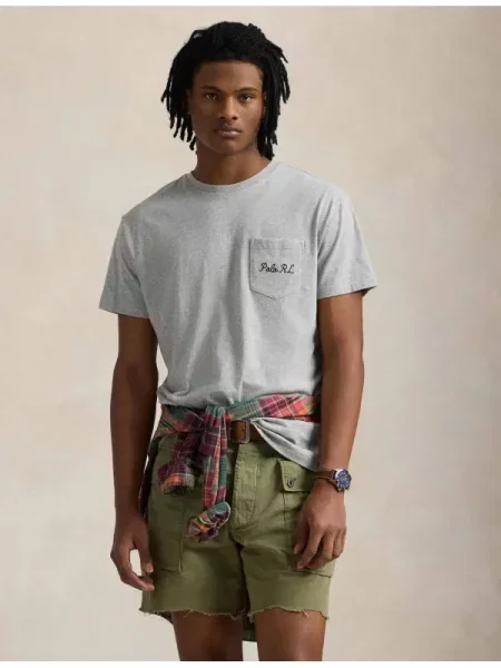 POLO RALPH LAUREN Tricou | Custom slim fit gri