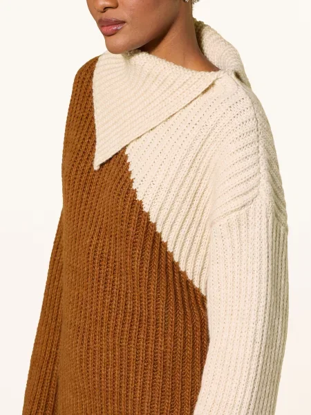 Essentiel Antwerp Sweter Kolorama braun brązowy