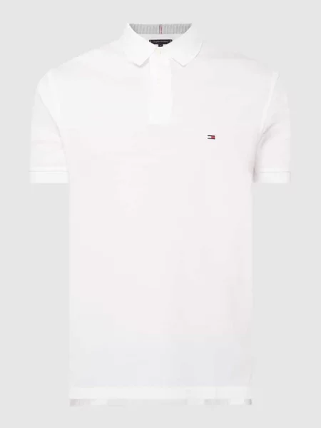 Koszulka polo o kroju regular fit z piki Tommy Hilfiger białe