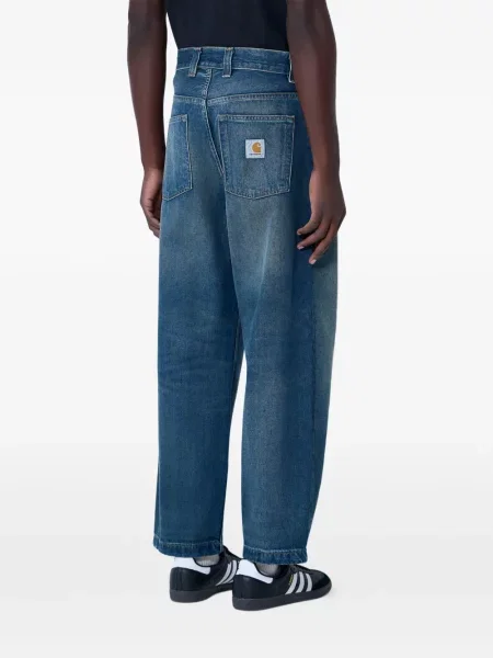 Blugi Carhartt Wip cu 5 buzunare verde