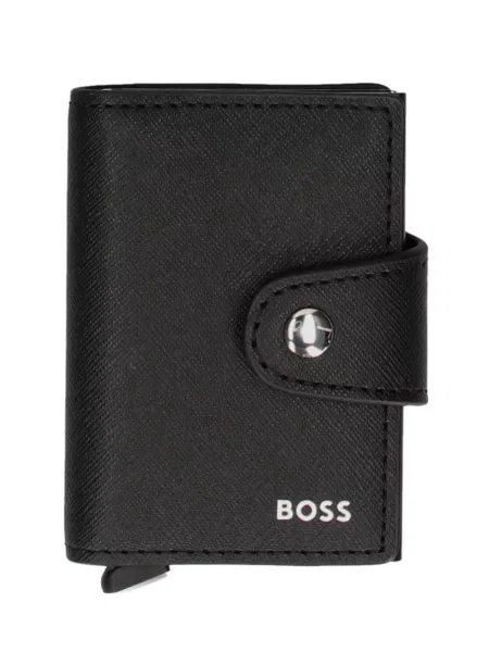 Pocnitură portofel Boss din piele negru