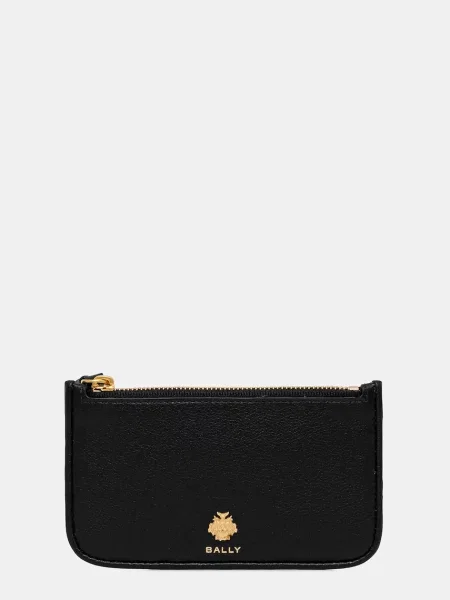 Кожен портфейл Bally дамски черно