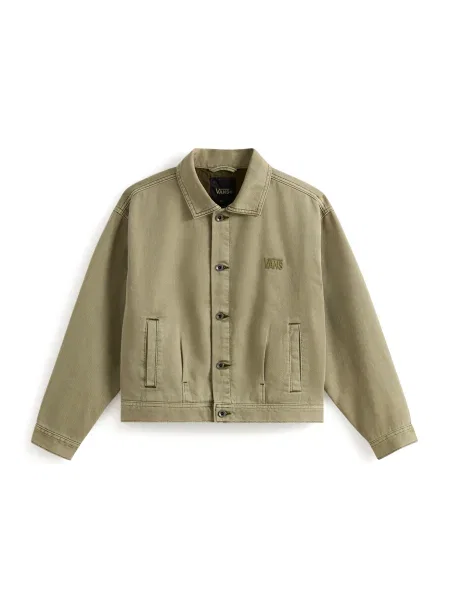 VANS Geacă de primăvară-toamnă Pomona Station deschis verde