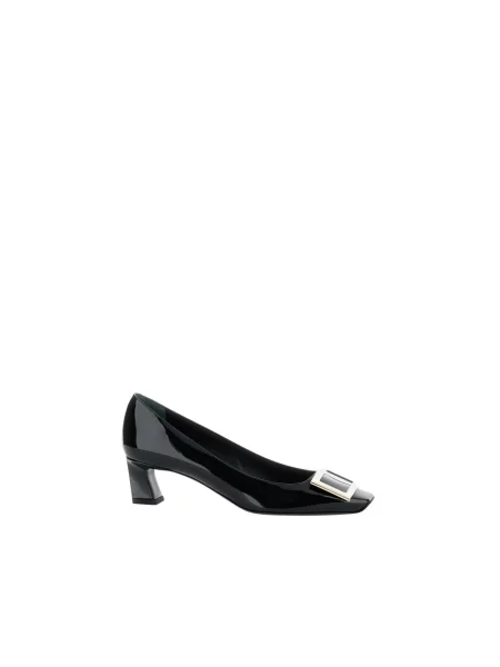 Czółenka Roger Vivier skórzana czarna