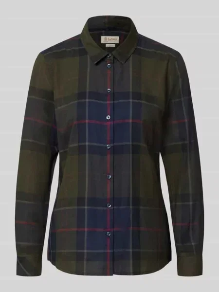 Barbour Bluzka Koszulowa Bredon gruen czerwona