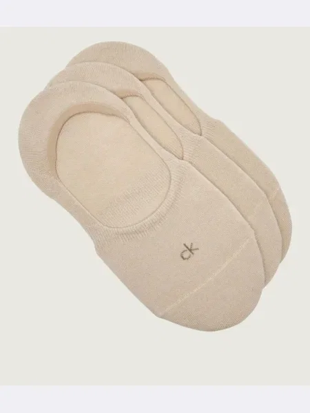 Calvin Klein Șosete/tălpici 3 pack bej