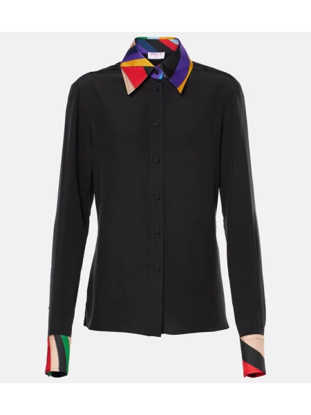 Polo Pucci de mătase negru