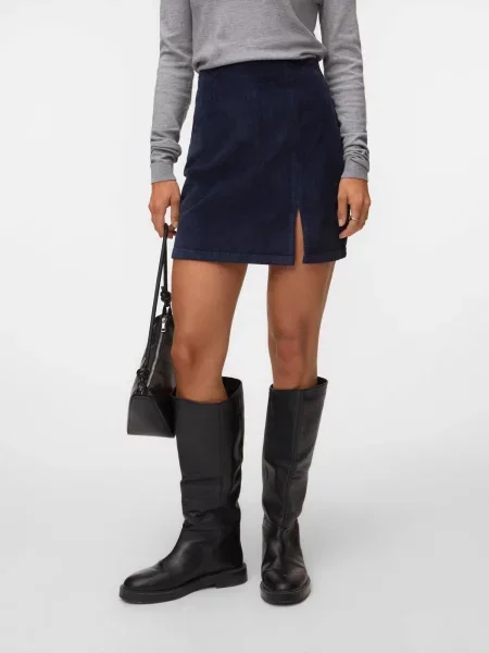 VERO MODA Fustă VMLULA NELLY bleumarin