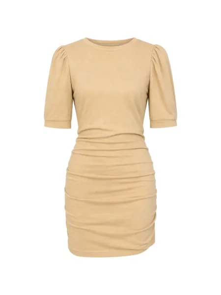 Rochie mini Isabel Marant drapată galben