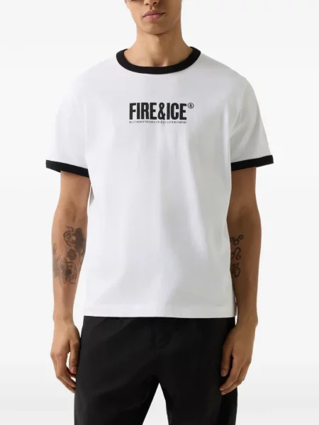 Tricou Bogner Fire+ice cu imagine alb