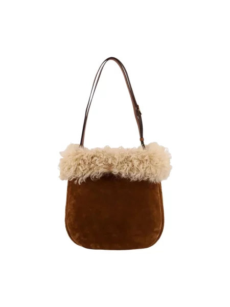 Torebka Saint Laurent zamszowa