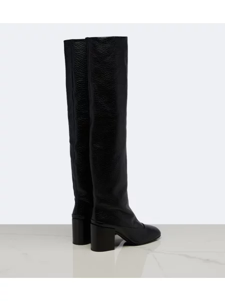 Cizme Dries Van Noten din piele negru