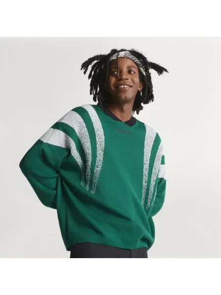 Pletený svetr Adidas zelený