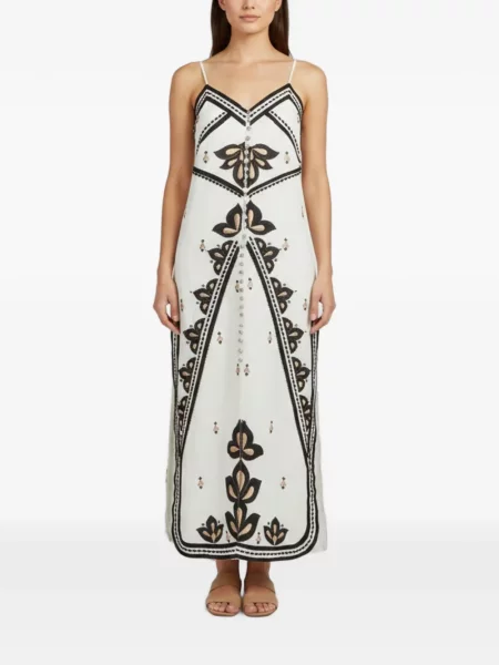 Rochie midi 424 cu broderie