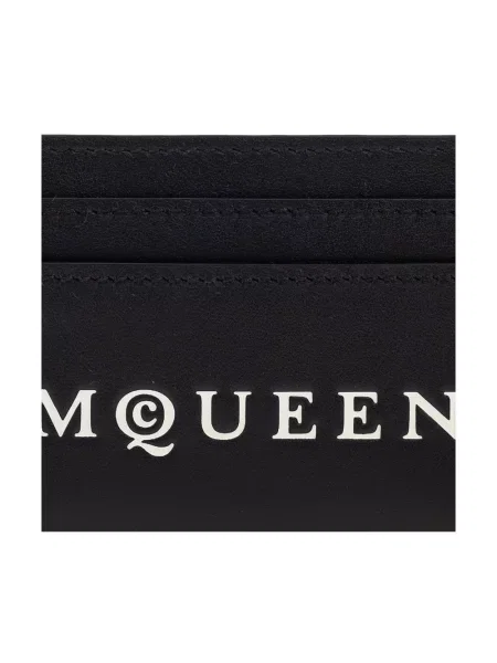 Portfel Alexander Mcqueen skórzany czarny