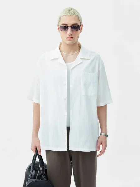 VAMOS CLO Košile Bleeding Heart' bílá