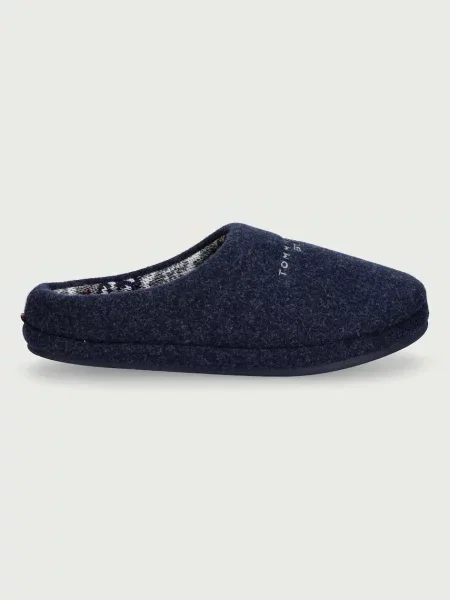 Copati Tommy Hilfiger Felt House Shoe Mornarsko modra
