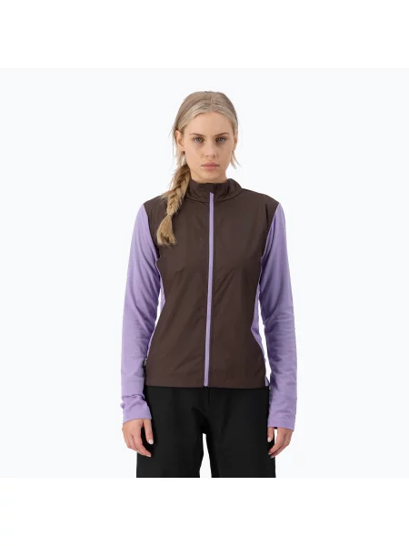 Mikina Mons Royale Redwood Wind Jersey cedar/ lupin hnědá