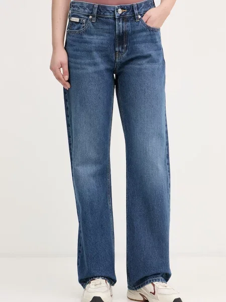 Calvin Klein Jeans straight traperice za žene plava