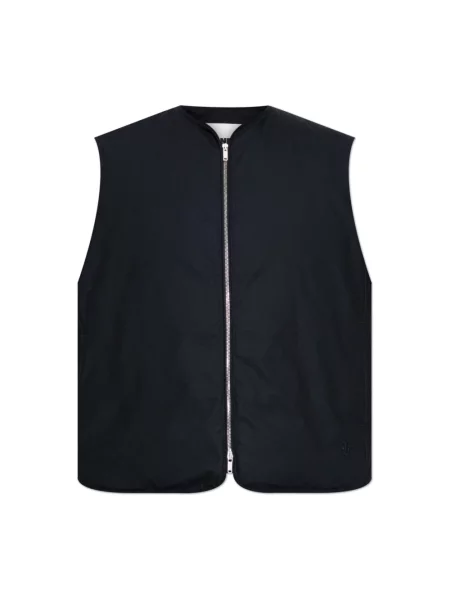 Kamizelka puchowa Jil Sander niebieska