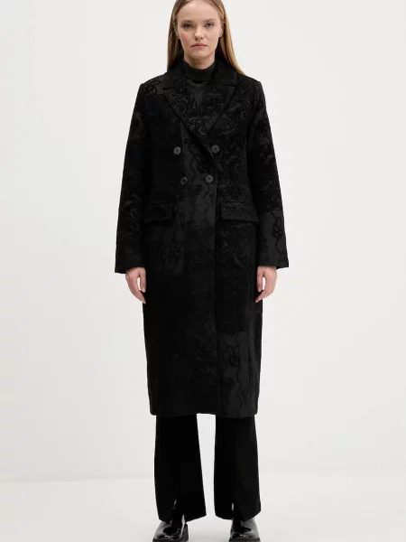 Desigual palton PATCH BLACK negru