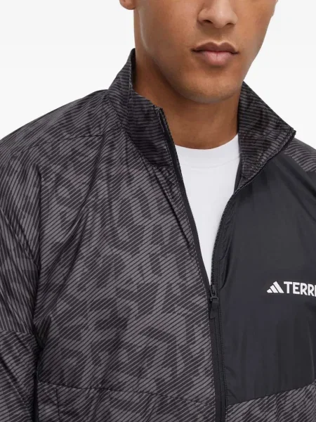 Sneakerși Adidas Terrex cu dungi plasă cu imagine negru