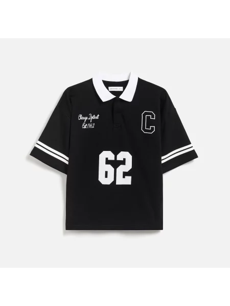 Reserved Polo tričko černý
