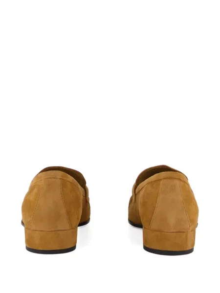 Kožené loafers Prada hnědé