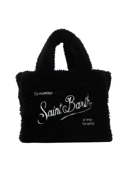 Torebka Mc2 Saint Barth skórzana typu teddy czarna