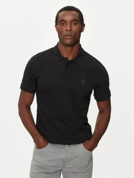 Boss Tricou polo Passenger negru