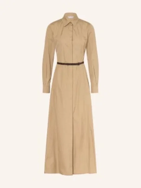 Max Mara Šaty Ve Stylu Košile Adunco béžová