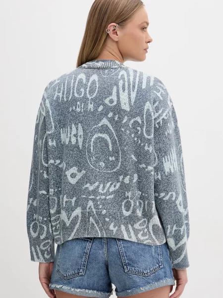 HUGO Blue светр Slicary_B синій