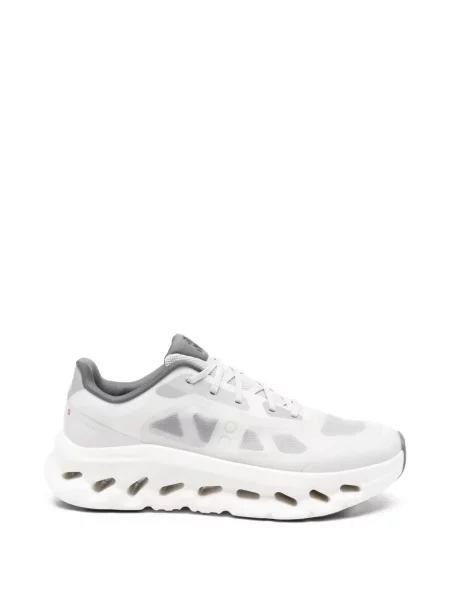 Sneakerși On cu șireturi din dantelă gri