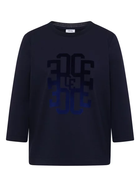 CECIL Tricou noapte / ultramarin / închis albastru